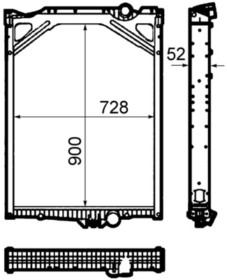 Radiator, engine cooling - CR 1917 000P MAHLE
