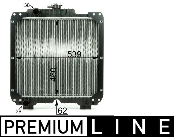 Radiator, engine cooling - CR 1926 000P MAHLE