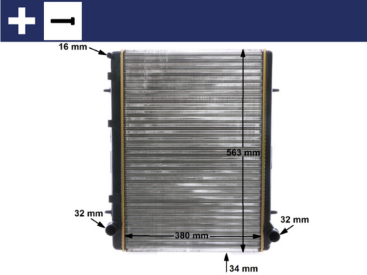 Radiatore, Raffreddamento motore - CR 2033 000S MAHLE