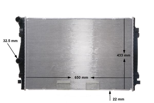 Radiator, engine cooling - CR 2055 000S MAHLE