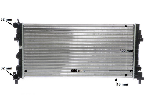 Radiator, engine cooling - CR 2081 000S MAHLE
