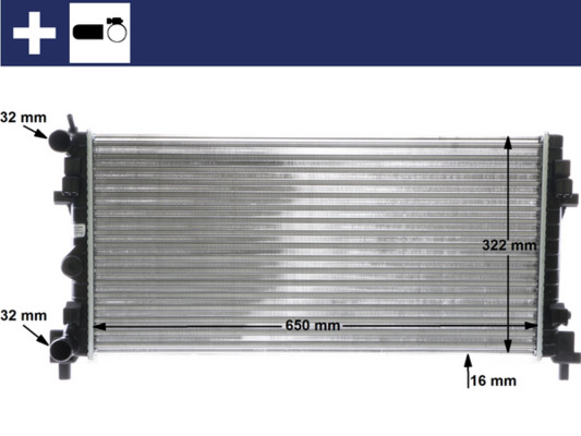 Radiatore, Raffreddamento motore - CR 2081 000S MAHLE