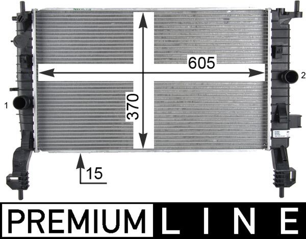 Radiator, engine cooling - CR 2119 000P MAHLE