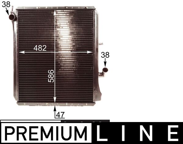 Radiator, engine cooling - CR 215 000P MAHLE