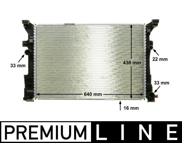 Radiator, engine cooling - CR 2169 000P MAHLE