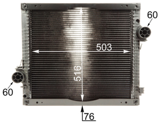 Radiator, engine cooling - CR 216 000S MAHLE