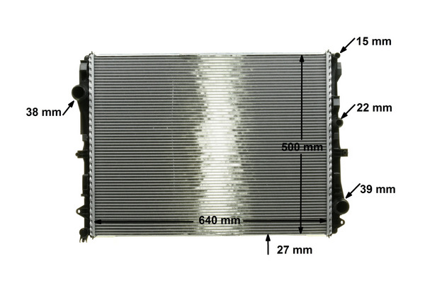 Radiator, engine cooling - CR 2172 000P MAHLE
