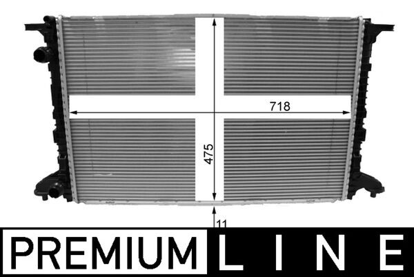 Radiator, engine cooling - CR 2177 000P MAHLE