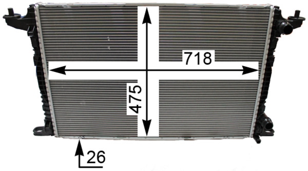 Radiator, engine cooling - CR 2179 000P MAHLE