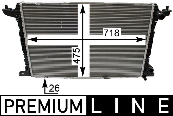 Radiator, engine cooling - CR 2179 000P MAHLE