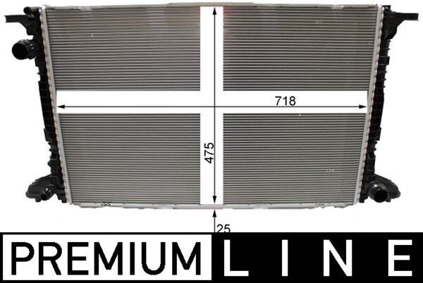 Radiator, engine cooling - CR 2180 000P MAHLE