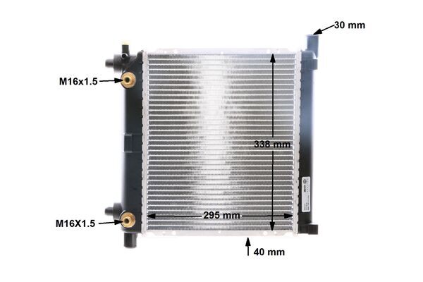 Radiatore, Raffreddamento motore - CR 255 000S MAHLE