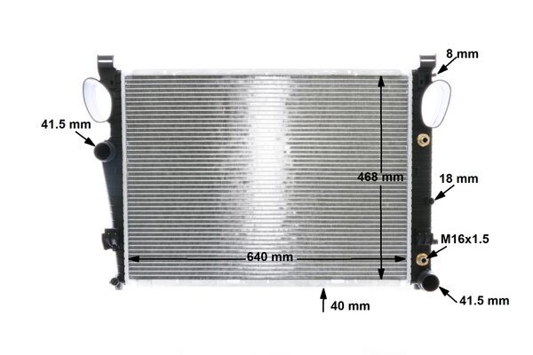 Radiator, engine cooling - CR 302 000S MAHLE
