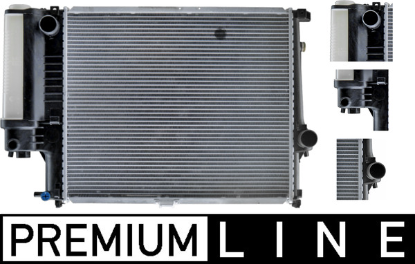 Radiator, engine cooling - CR 327 000P MAHLE