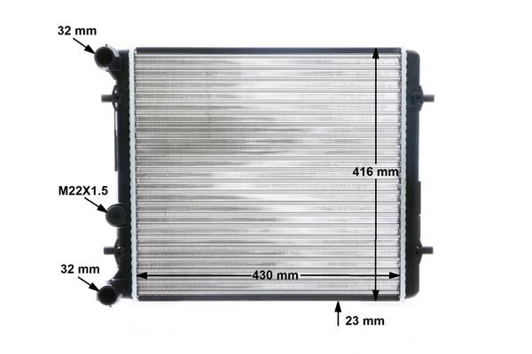 Radiator, engine cooling - CR 367 000S MAHLE