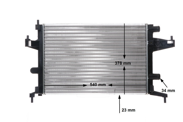 Radiator, engine cooling - CR 388 000S MAHLE