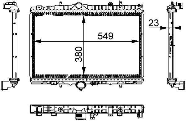 Radiator, engine cooling - CR 392 000S MAHLE
