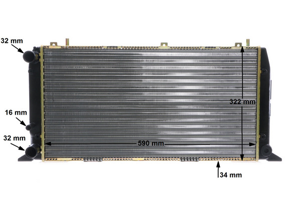 Radiator, engine cooling - CR 403 000S MAHLE