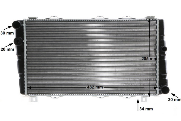 Radiator, engine cooling - CR 453 000S MAHLE