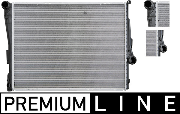 Radiator, engine cooling - CR 457 000P MAHLE