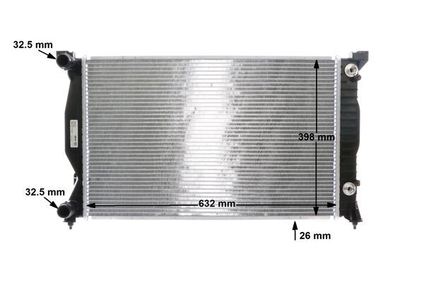 Radiator, engine cooling - CR 484 000S MAHLE
