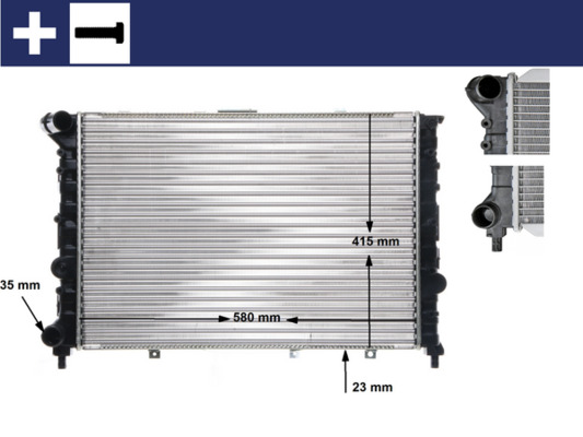 Radiatore, Raffreddamento motore - CR 521 000S MAHLE