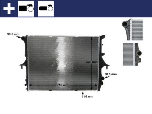 Radiatore, Raffreddamento motore - CR 571 000S MAHLE