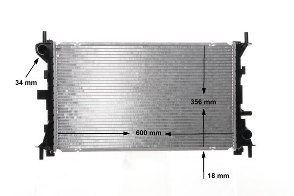Radiator, engine cooling - CR 627 000S MAHLE