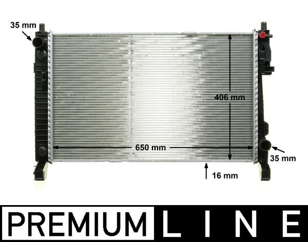 Radiatore, Raffreddamento motore - CR 661 000P MAHLE