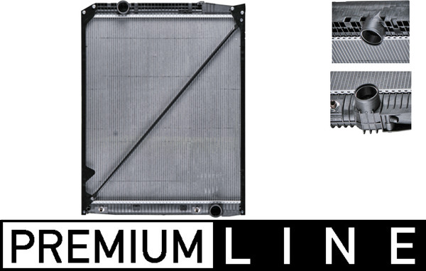 Radiator, engine cooling - CR 670 000P MAHLE