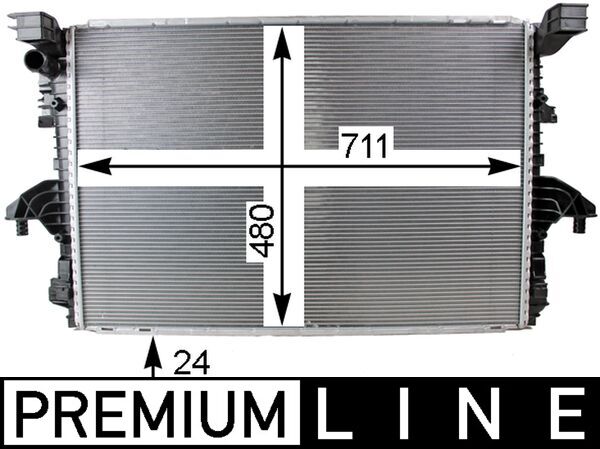 Radiator, engine cooling - CR 805 000P MAHLE