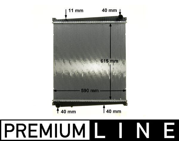 Radiator, engine cooling - CR 818 000P MAHLE