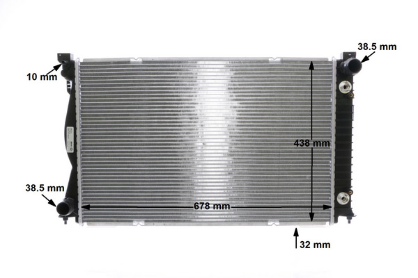 Kühler, Motorkühlung - CR 830 000S MAHLE