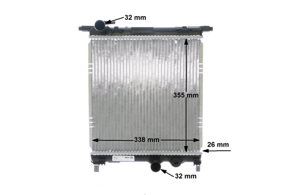 Radiator, engine cooling - CR 831 000S MAHLE