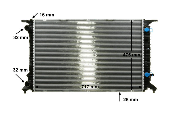 Radiator, engine cooling - CR 910 000P MAHLE
