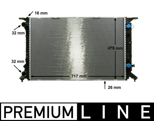 Radiatore, Raffreddamento motore - CR 910 000P MAHLE