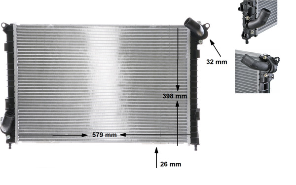Radiatore, Raffreddamento motore - CR 984 000S MAHLE