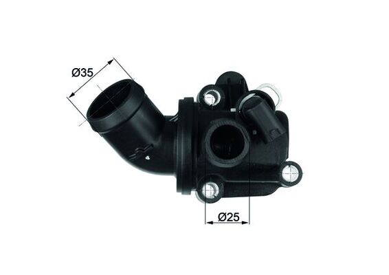 Thermostat, coolant - TH 3 87 MAHLE