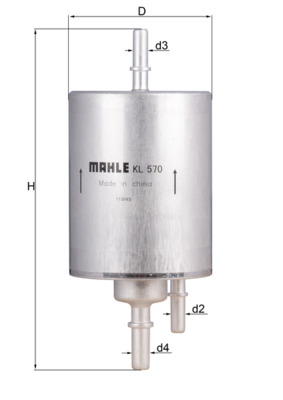 Fuel filter - KL 570 MAHLE