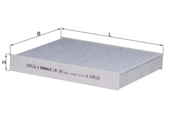 Filtro, Aria abitacolo - LAK 345 MAHLE