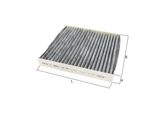 Filter, interior air - LAK 436 MAHLE