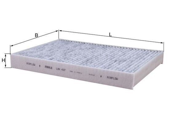 Filtro, Aria abitacolo - LAK 437 MAHLE