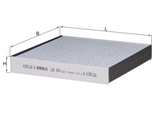 Filter, interior air - LAK 454 MAHLE