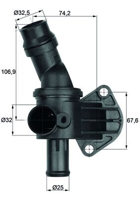 Termostato, Refrigerante - TI 8 87 MAHLE