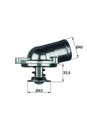 Thermostat, coolant - TI 22 87 MAHLE