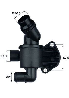 Termostato, Refrigerante - TI 34 87 MAHLE
