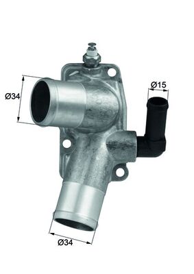 Thermostat, coolant - TI 44 92D MAHLE