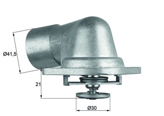 Thermostat, coolant - TI 46 92D MAHLE
