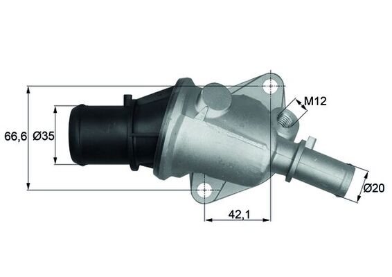 Termostato, Refrigerante - TI 105 88 MAHLE