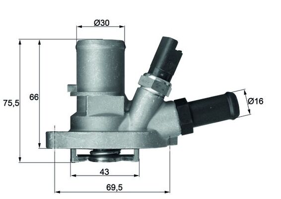 Thermostat, coolant - TI 149 88 MAHLE